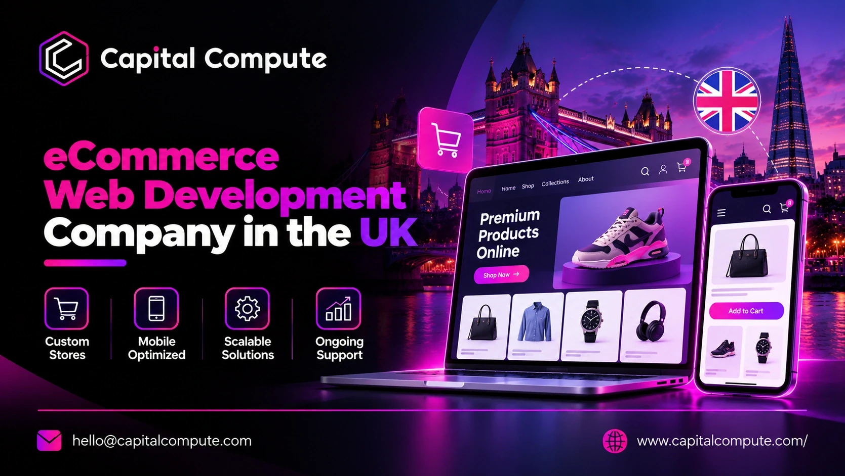 eCommerce Web Development Company in the UK: Costs, Services and Hiring Guide